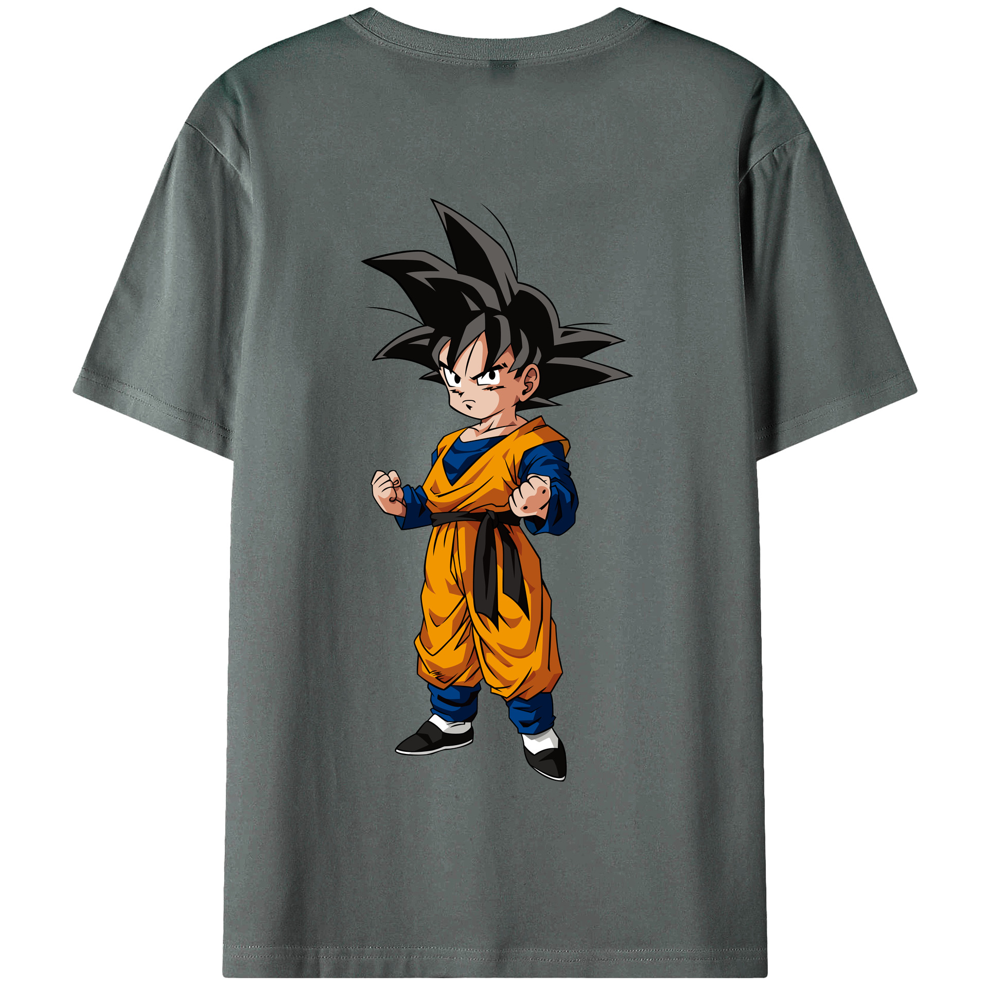 （画像用） ドラゴンボール 孫悟空（そん ごくう）Son Goku カカロット DRAGON BALL Kakarotto 綿100％半袖Tシャツ（背面プリント）